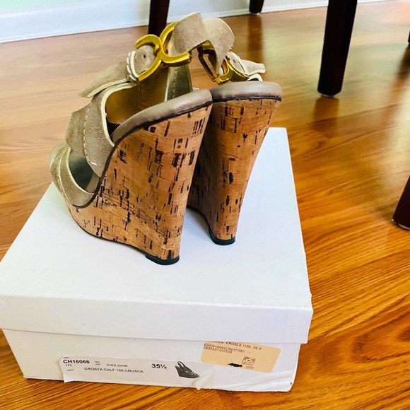 Chloe leather wedge sandals - Picture 7 of 7